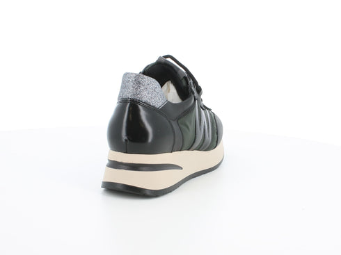Melluso donna sneakers in pelle nera